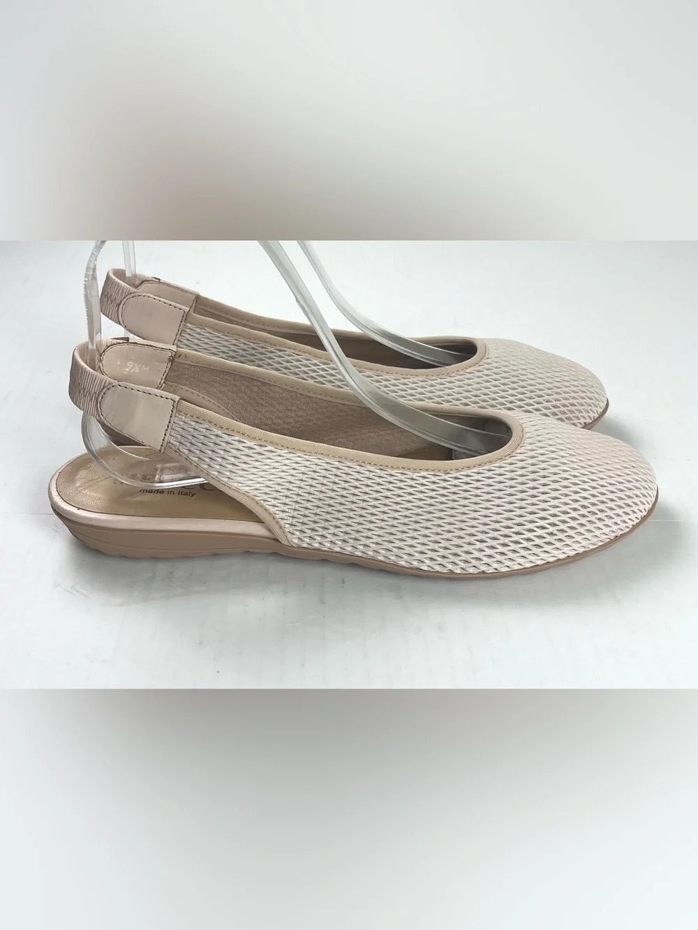 Sesto Meucci Italy Mesh Slingback Flats